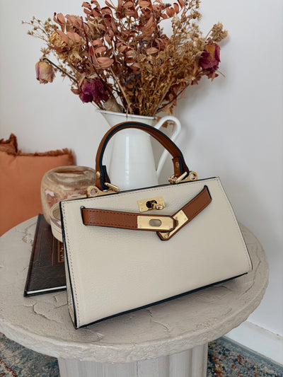 Sac ÉLORA 100 % cuir - Beige